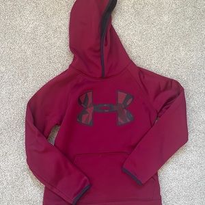 Boys Under Armour maroon hoodie, YM